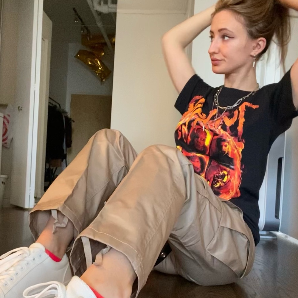 Cobain Khaki Cargo Pants Goodbyebread XS